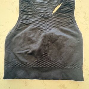 Seamless Black Racerback Sports Bralette - Women Intimates